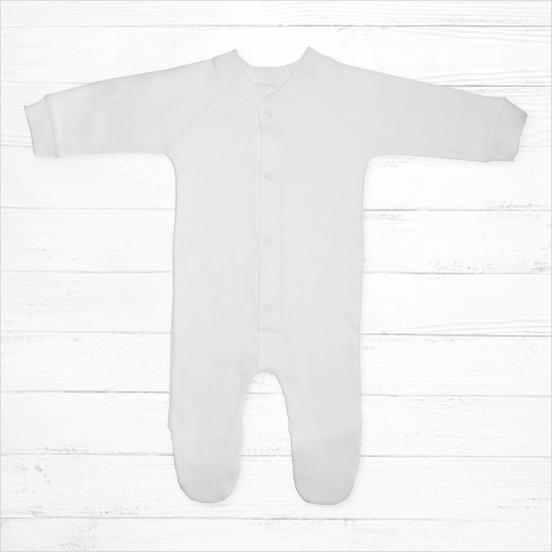 White Cotton Sleep & Play - Little Giggles Galore