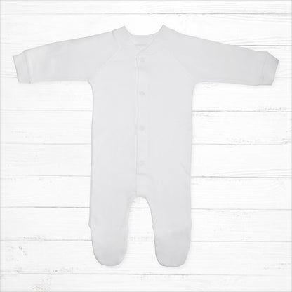 White Cotton Sleep & Play - Little Giggles Galore