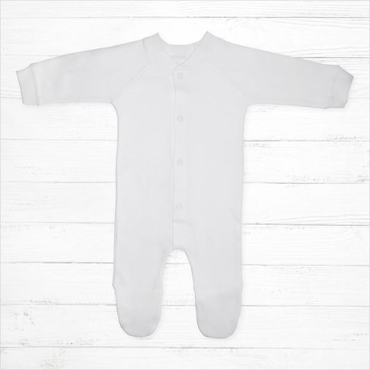 White Cotton Sleep & Play - Little Giggles Galore