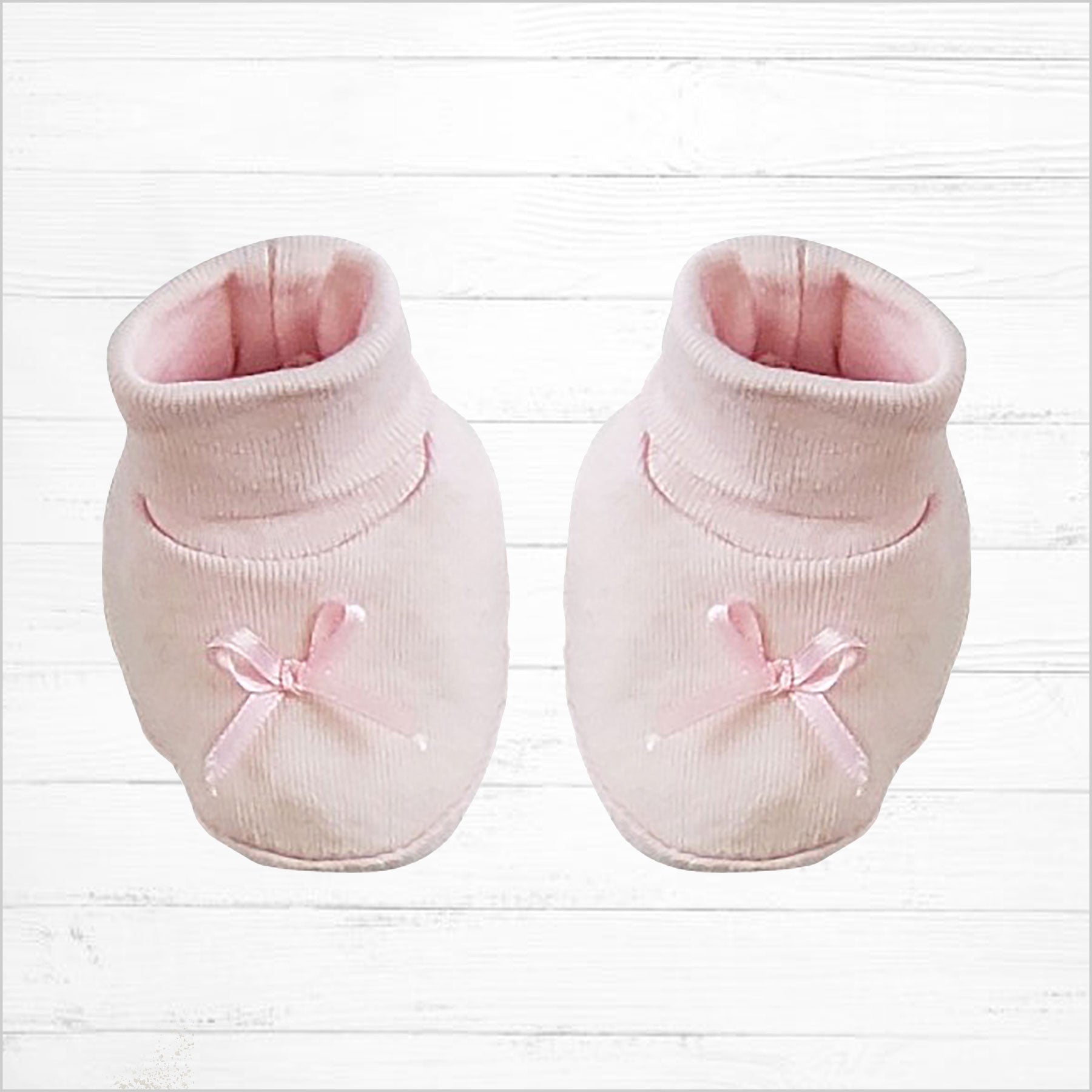 Pink Preemie Booties