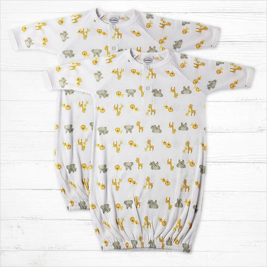 Safari Print Sleep Gowns - Little Giggles Galore