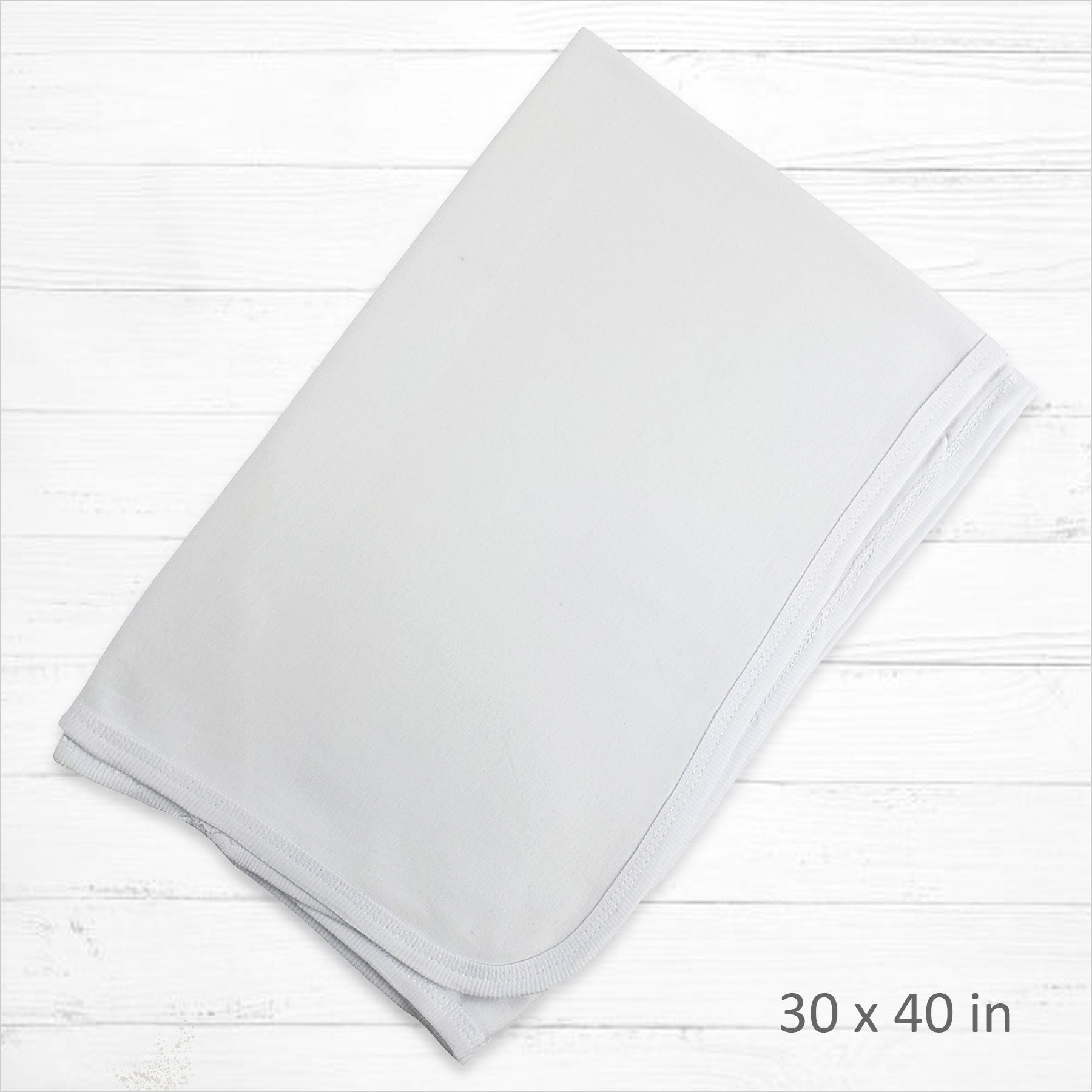 White Interlock Blanket